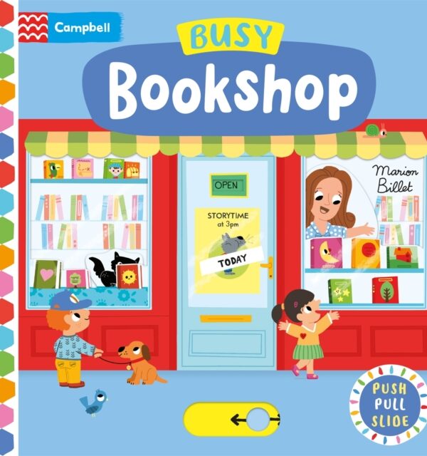 Busy Bookshop : A Push, Pull, Slide Book