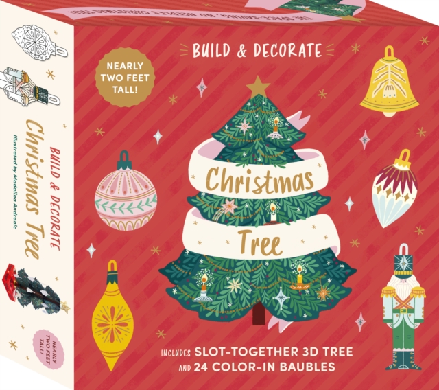 Build & Decorate: Christmas Tree : Includes slot together 3d tree & 24 colour-in baubles